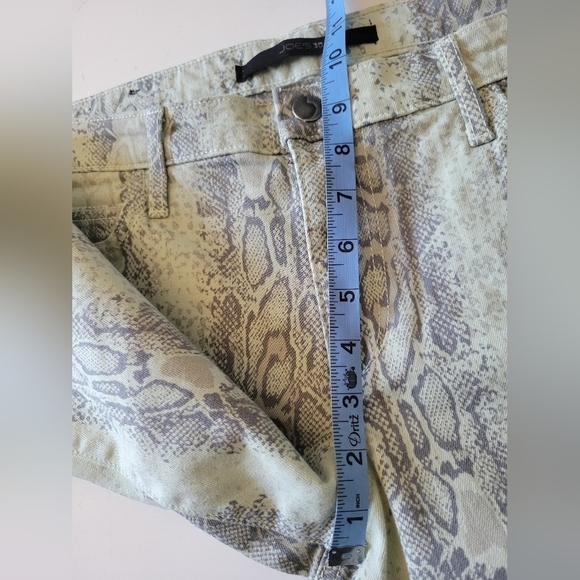 Joe's The High Water Mint Green Snakeskin Print Size 31 - Picture 9 of 10